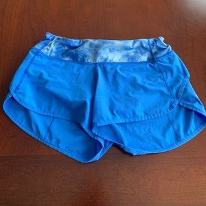 LULULEMON SPEED SHORTS